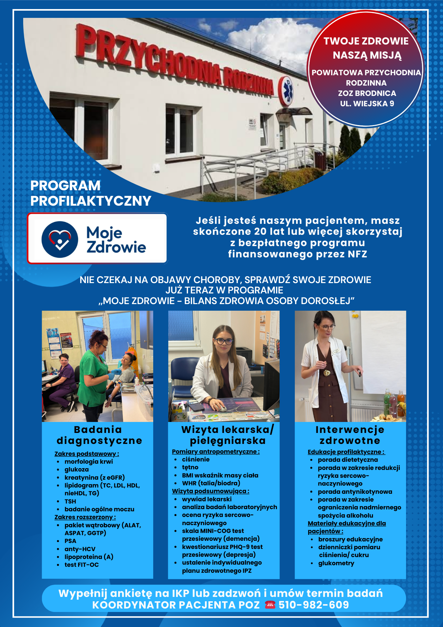 Plakat programu Moje Zdrowie